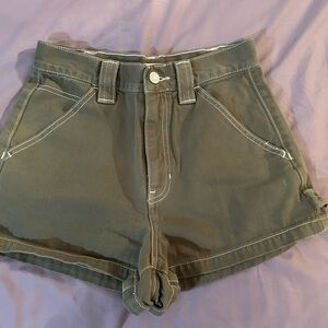 PacSun Olive High Waist Women's Shorts